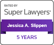 Rated By Super Lawyers | Jessica A. Slippen | 5 Years